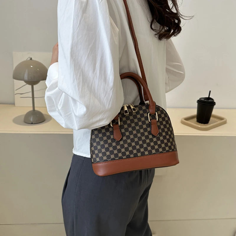 Fashion Shell Bag Ladies Small Pattern Design Purse and Handbag Shoulder Crossbody Bag For Women Daily Use