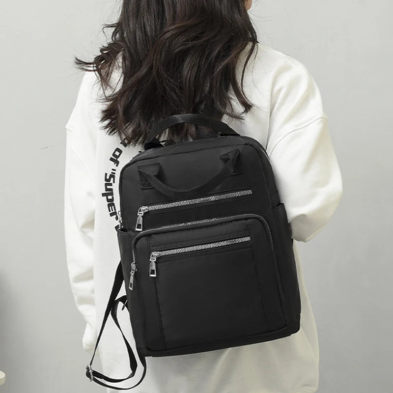 Women Backpack Travel Casual Waterproof Oxford Shoulder Bags Female Large Capacity Handbag Rucksack Multi-function School Pack