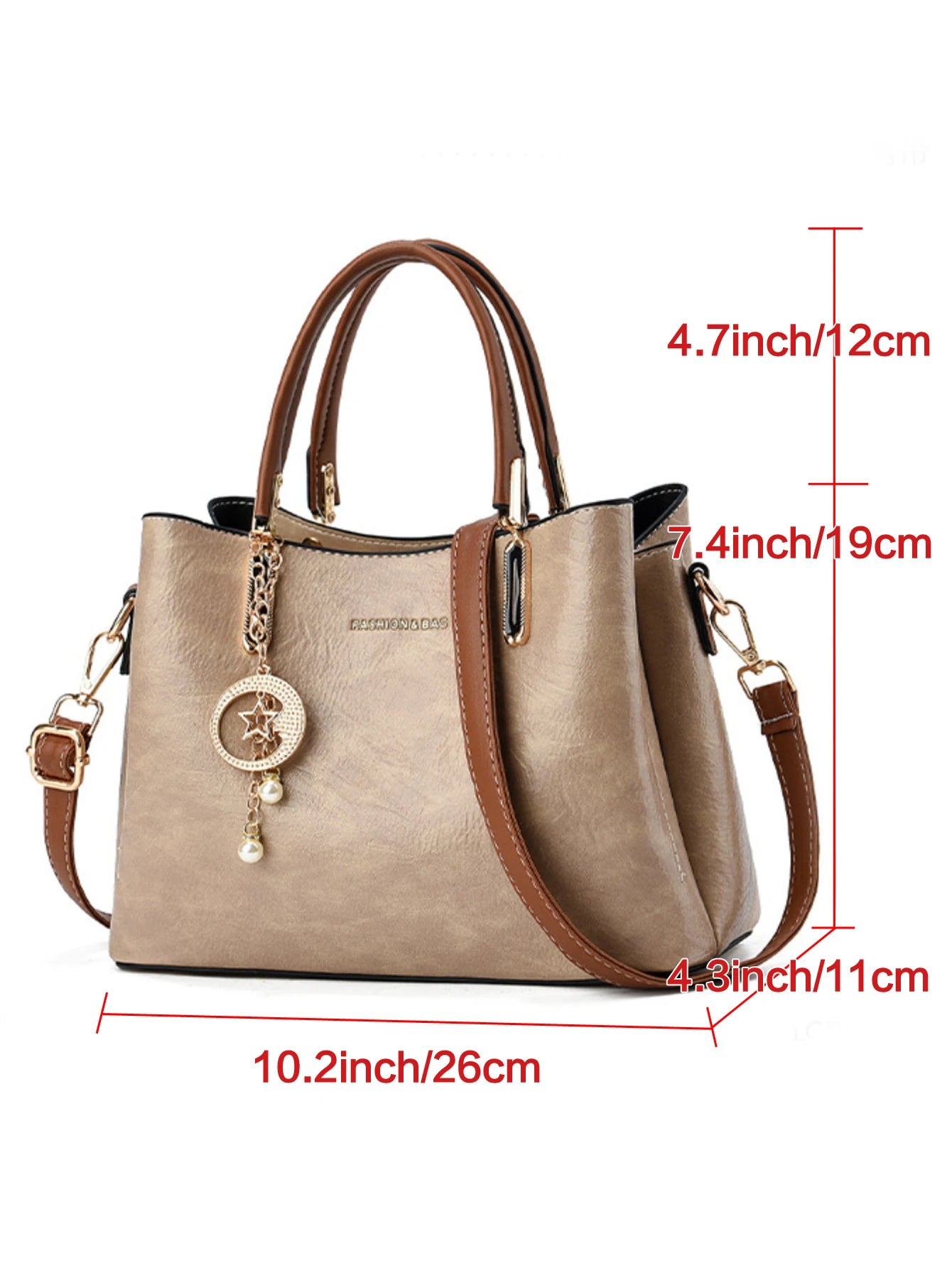 Fashionable and luxurious design women's bag, large capacity simple and high-end handbag shoulder bag