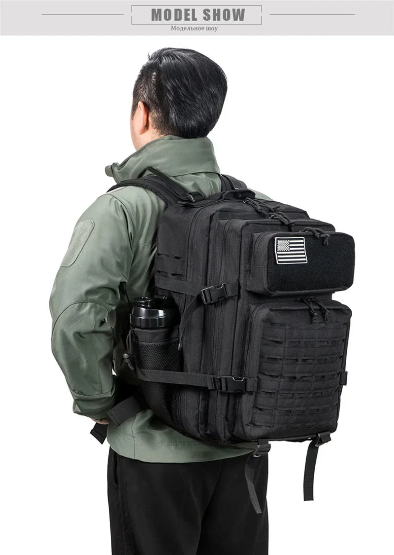 25L/45L Tactical Backpack for Women/men survival Laser Cut Molle Daypack School Bag Gym EDC Rucksack back pack