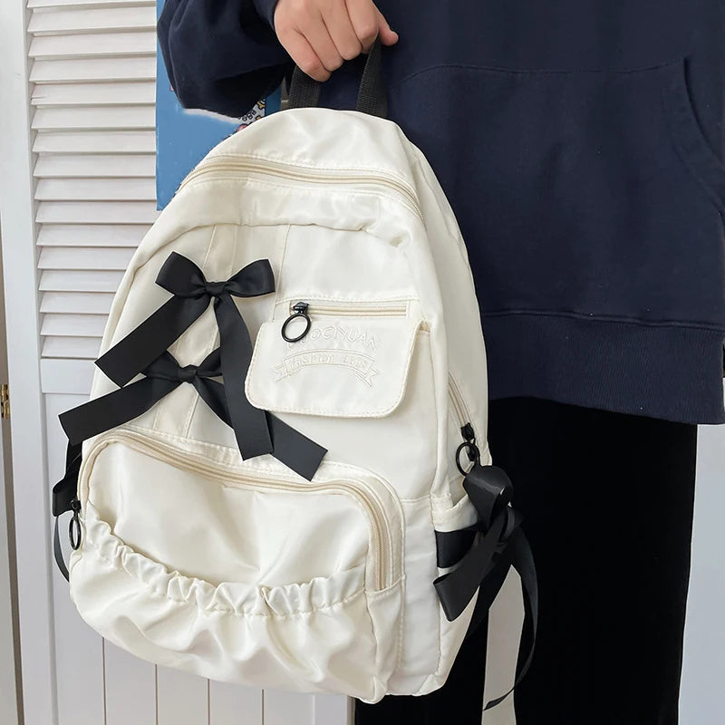 Fashion Backpack Nylon Women Backpack Anti-theft Shoulder Bags New School Bag for Teenager Girls School Backapck Female