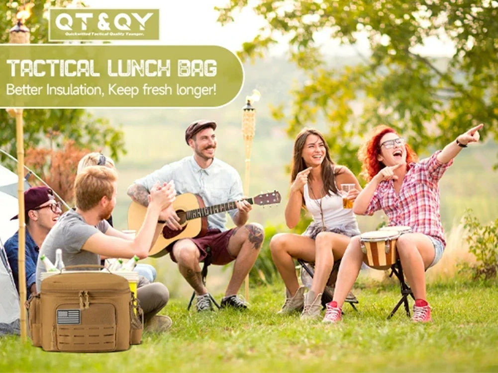 Tactical Thermal Cooler Bag picnic basket picnic cooler box camping lunch bag Outdoor Heavy Duty Lunch Box cooler insulated bags