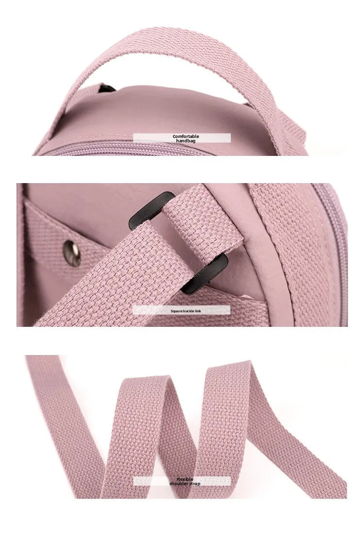 Thickened Waterproof Round Handbag, Single Shoulder Messenger Bag, Versatile Fashion Cross Body Phone Purse Pouch for Going Out