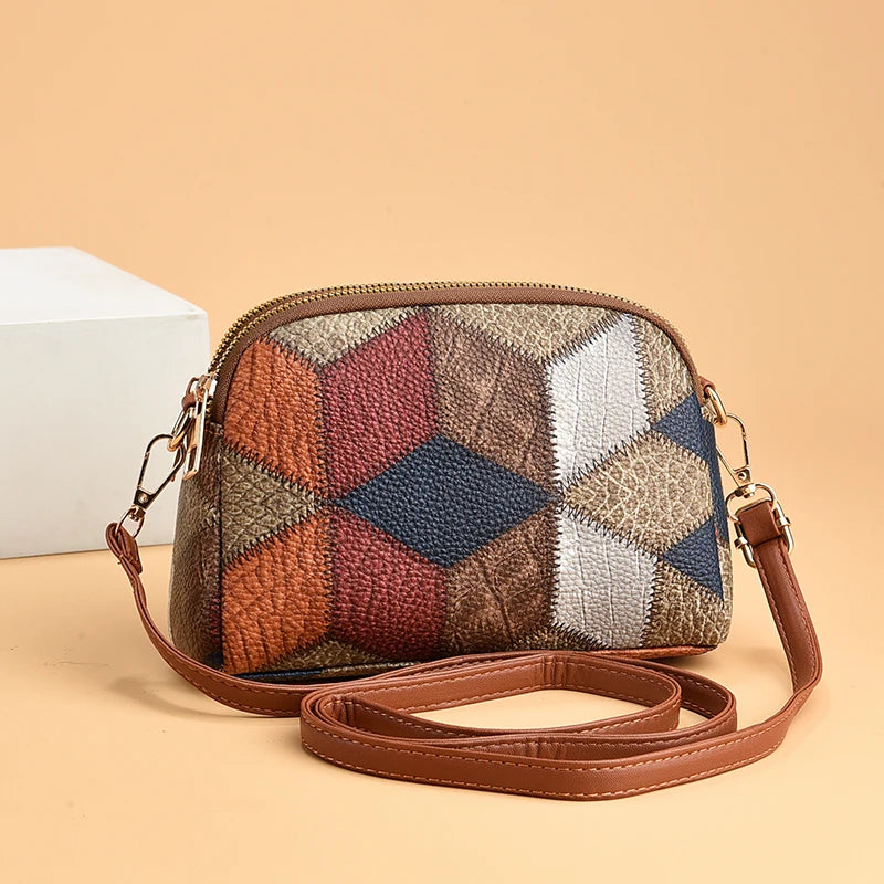 Women's Trendy Fashion Printed Shell Bag Casual Crossbody Bag Versatile Shoulder Bag Designer Small Purse and Handbags