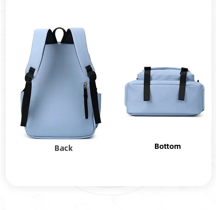 3pcs/set Campus Student Backpack, Boys Girls School Bags for Teen Men Women Tote Bag Clutch Pocket, Nylon Backpacks Travel Bag