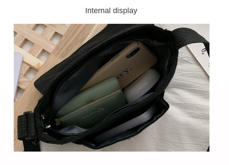 Casual Collage Student Messenger Bag Women Small Bag Canvas Shoulder Bag For Women Print Crossbody Bags Bolsas Sac