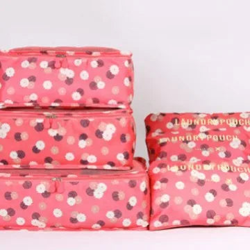 6-piece Large Size Travel Organizer Portable Suitcase Organizer Clothes Shoes Makeup Bag Luggage Organizer Travel Storage Bag