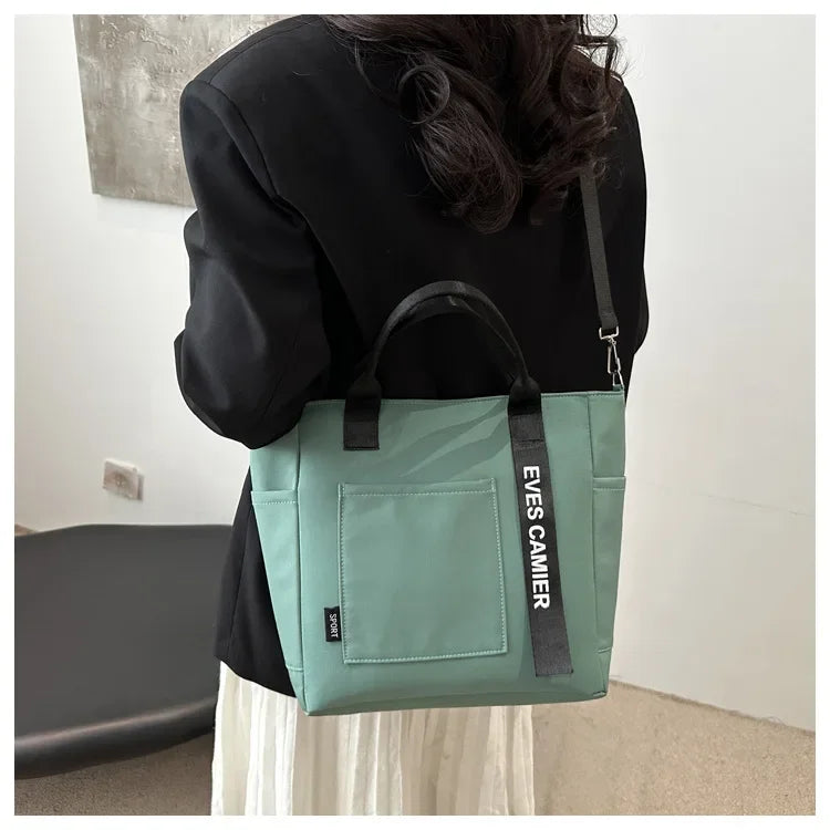Nylon Handbag Women Campus Student Tote School Bag, Teen Girls Handbags Messenger Bag, Oxford Waterproof Shoulder Crossbody Bags