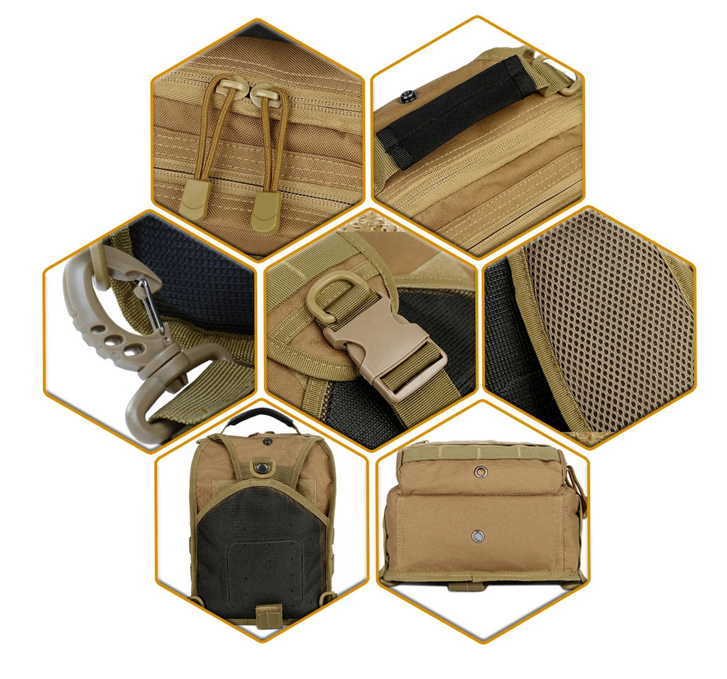 Tactical Single Shoulder Backpack Molle Assault Sling Bag Small EDC One Strap Daypack  Tactical Bags