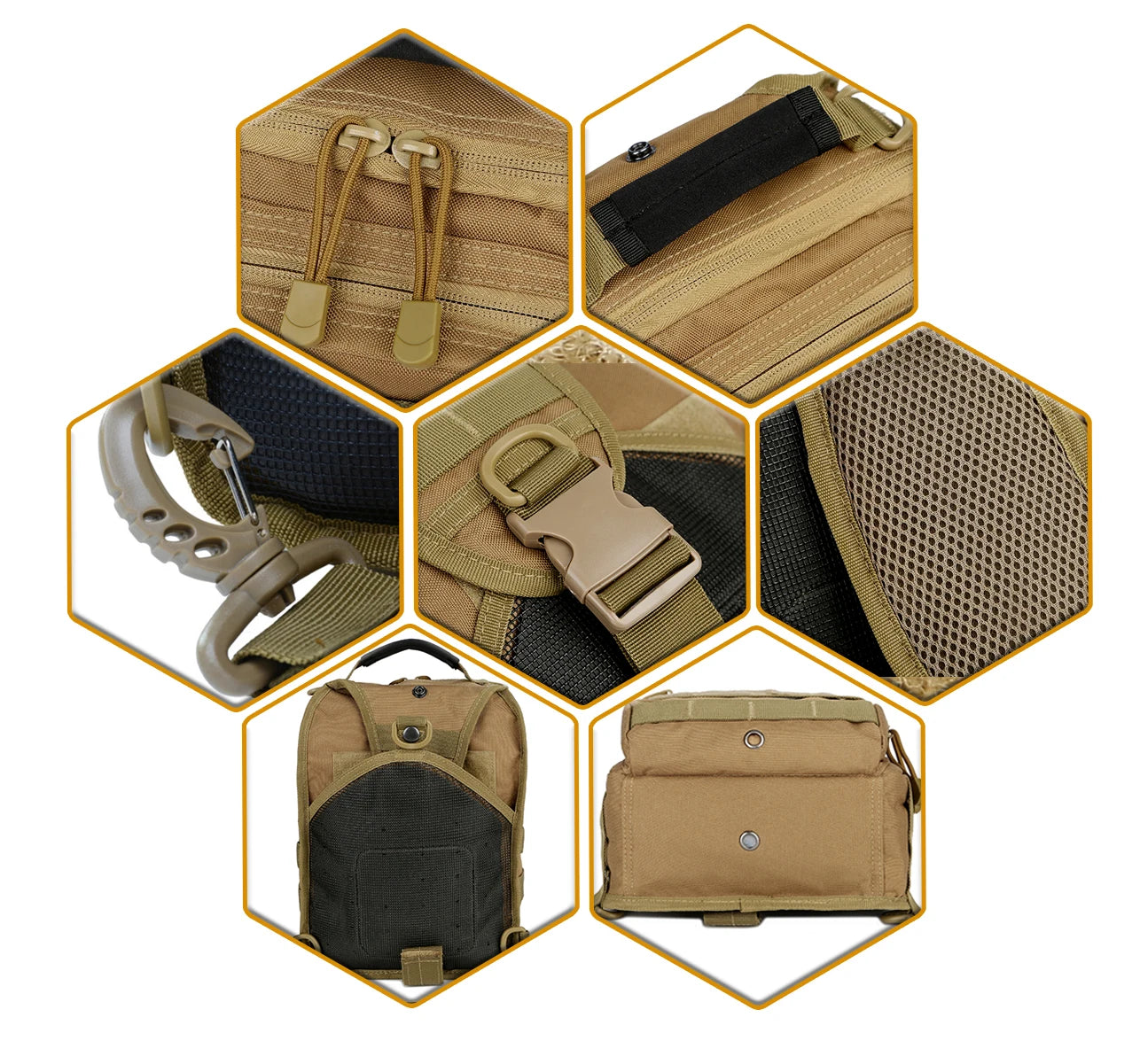 Tactical Single Shoulder Backpack Molle Assault Sling Bag Small EDC One Strap Daypack  Tactical Bags