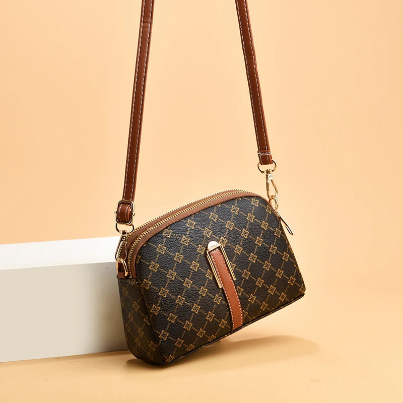 Women's Trendy Fashion Printed Shell Bag Casual Crossbody Bag Versatile Shoulder Bag Designer Small Purse and Handbags