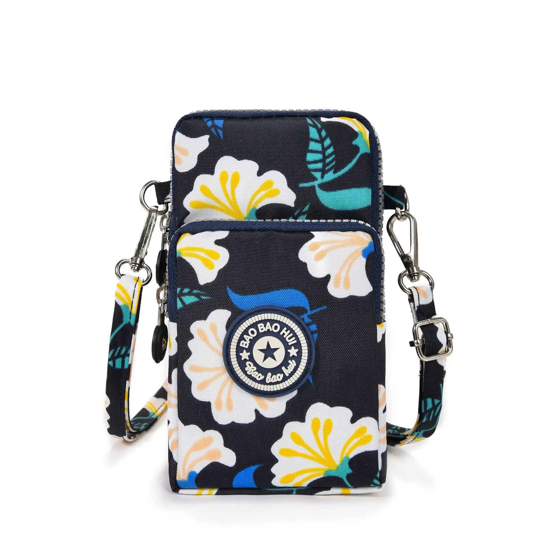 Sports Arm Bag, Women Mobile Phone Bag Running Messenger Purse Wallet, Women's Shoulder Cross Body Bags Multi Layer Zipper Pouch