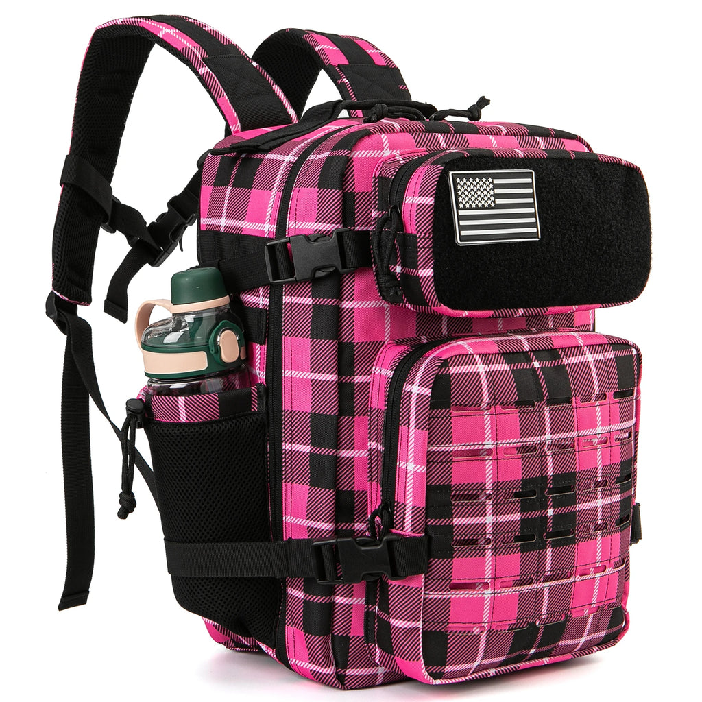 25L/45L Tactical Backpack for Women/men survival Laser Cut Molle Daypack School Bag Gym EDC Rucksack with Dual Cup Holder