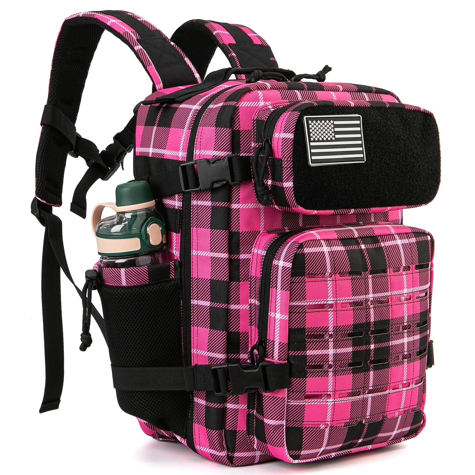 25L/45L Tactical Backpack for Women/men survival Laser Cut Molle Daypack School Bag Gym EDC Rucksack with Dual Cup Holder