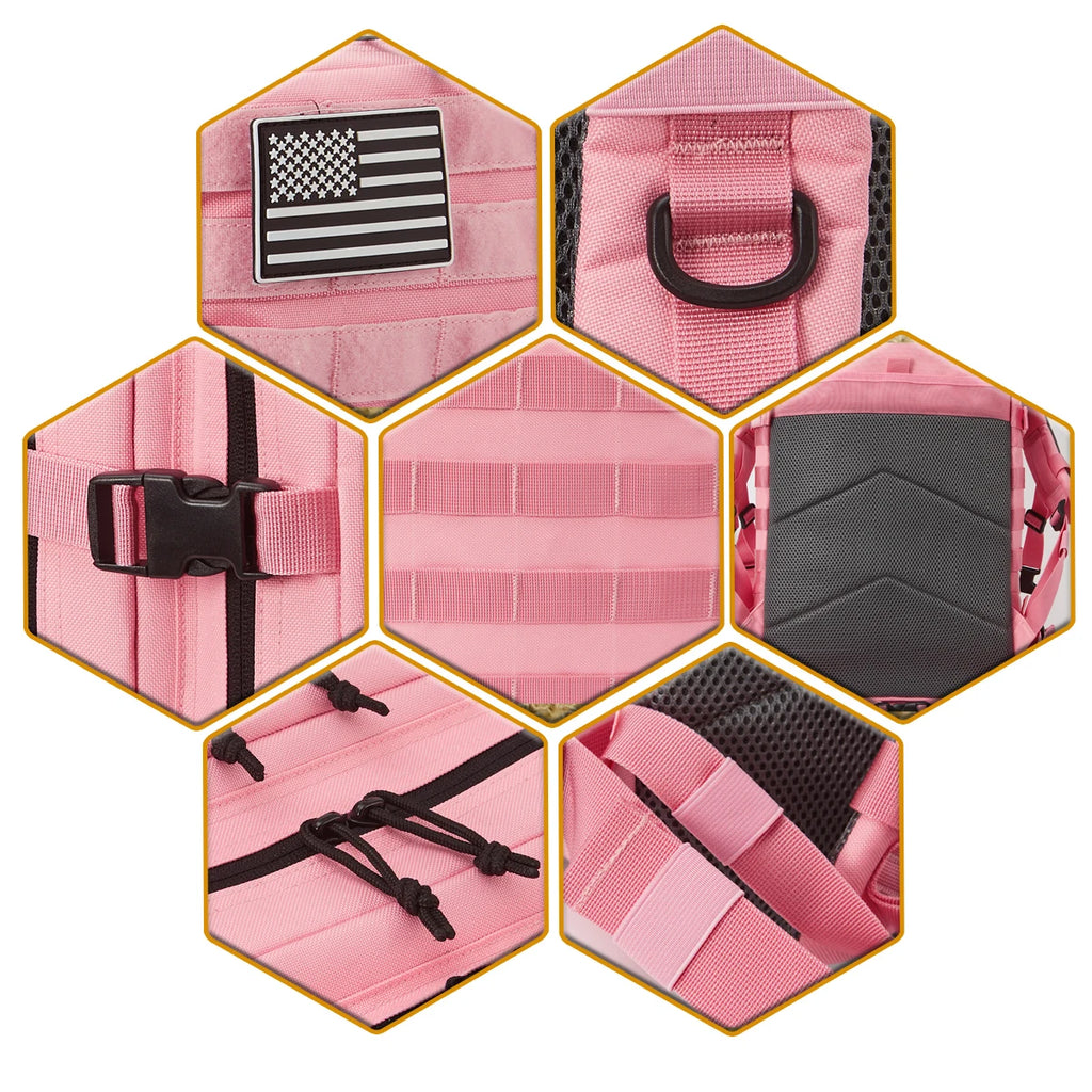 Outdoor 45L GYM Fitness Style Backpacks for men/women Tactical Training Molle Survival Bag Hiking Trekking Rucksack School bag