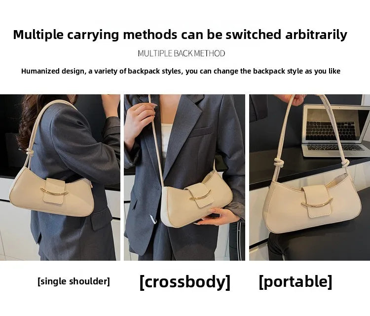 Fashion PU Leather Tote Bag, Stylish Single Handbags Shoulder Underarm Bag, Stylish Simple Cross Body Bags for Women Daily Use
