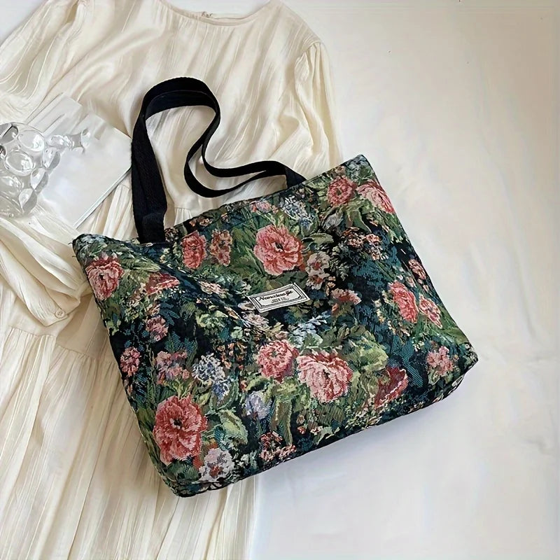 New Fashion Large Capacity Commuter Tote Bag Simple Stylish for College Students, Daily Handbag Shoulder Use