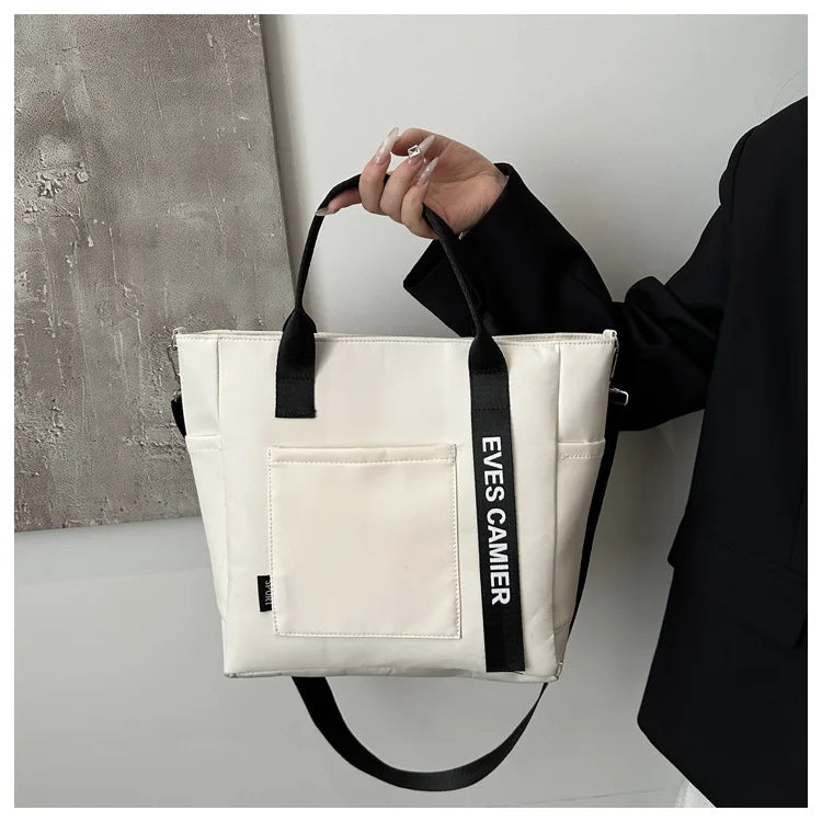 Nylon Handbag Women Campus Student Tote School Bag, Teen Girls Handbags Messenger Bag, Oxford Waterproof Shoulder Crossbody Bags