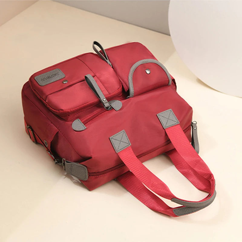 New Ladies Tote Bag Fashion Nylon Waterproof Casual Shoulder Mummy Bag Large Capacity Women's Messenger Handbags