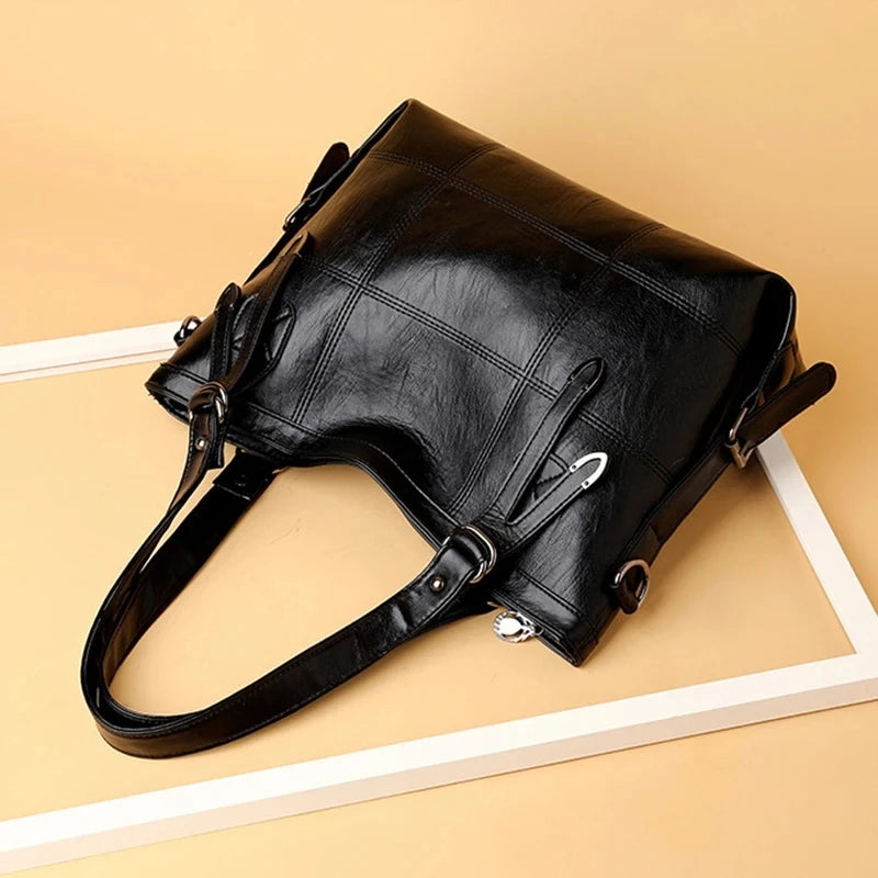 Winter PU Leather Shoulder Bag Trendy Zipper Luxury Handbags and Purse  omen Large Capacity Designer Crossbody Bags