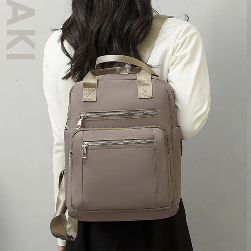 Women Backpack Travel Casual Waterproof Oxford Shoulder Bags Female Large Capacity Handbag Rucksack Multi-function School Pack