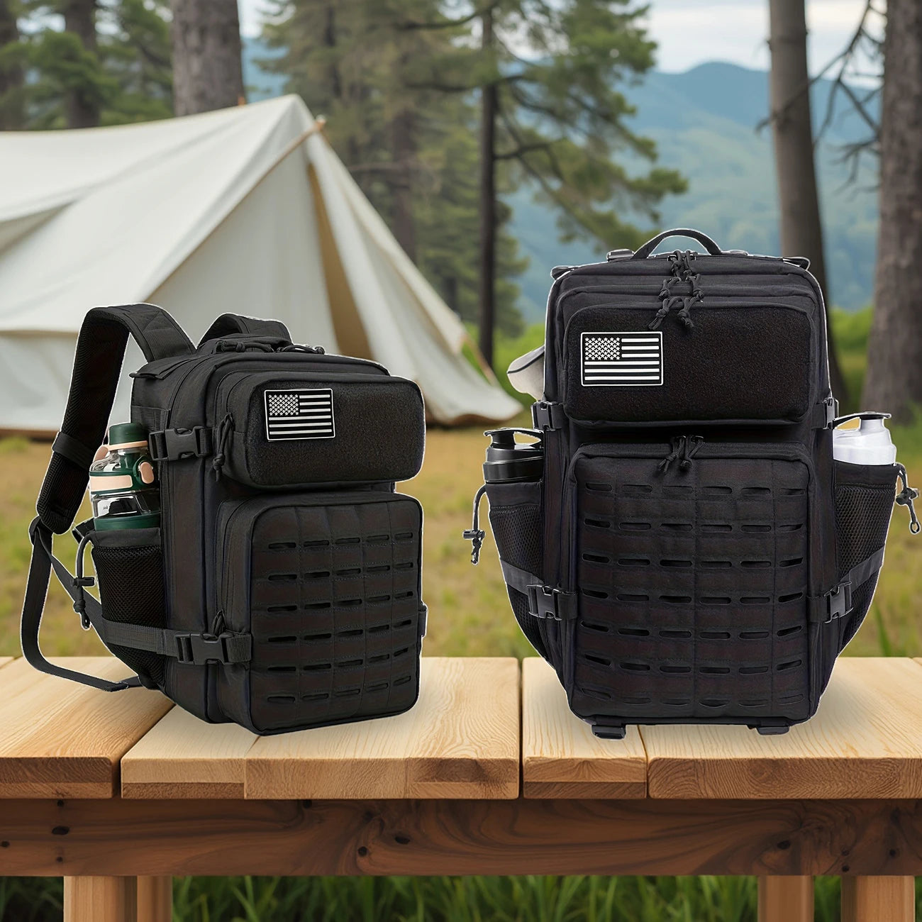 25L / 45L Hiking Backpack, suitable for camping, fishing, and sports scenarios, and also ideal for daily use, fitness and travel