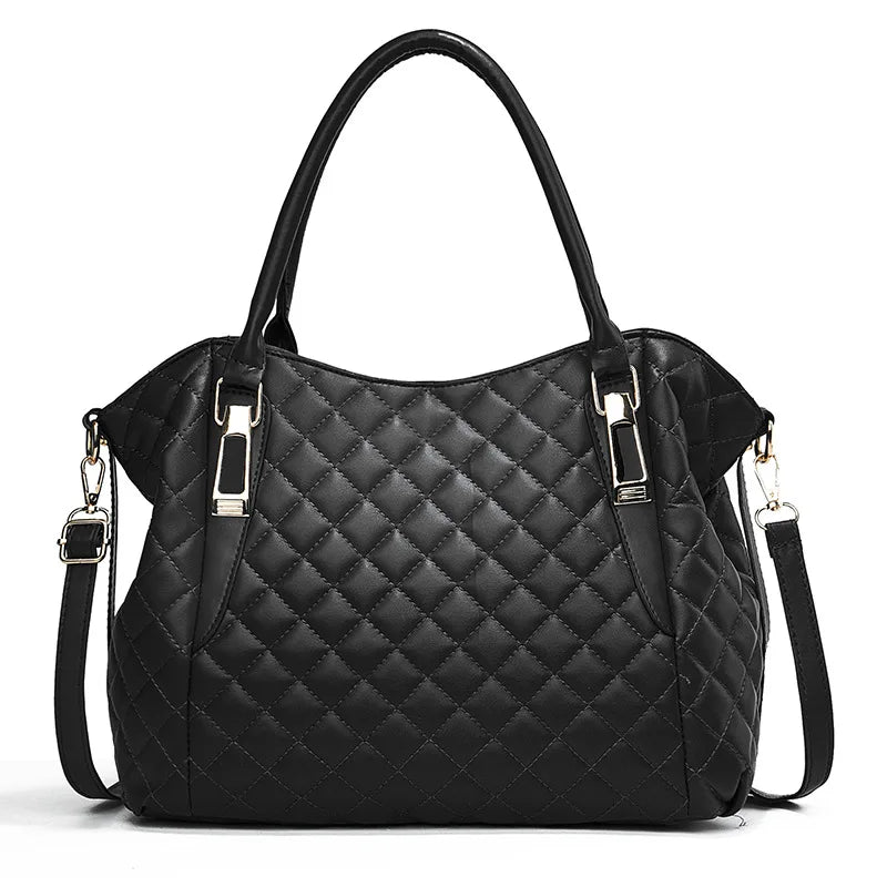 Women's bags, fashionable soft leather handbags, simple large-capacity bags, one shoulder crossbody women's large bags