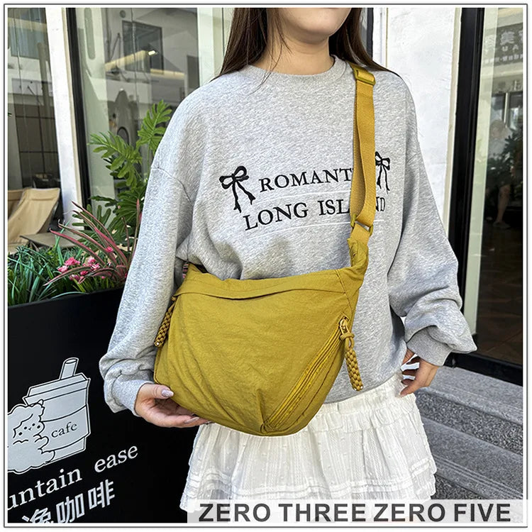 Casual Nylon Hobos Crossbody Bag for Women Designer Shoulder Bags Large Capacity Tote Bag Lady Travel Shopper Bag Female Purses