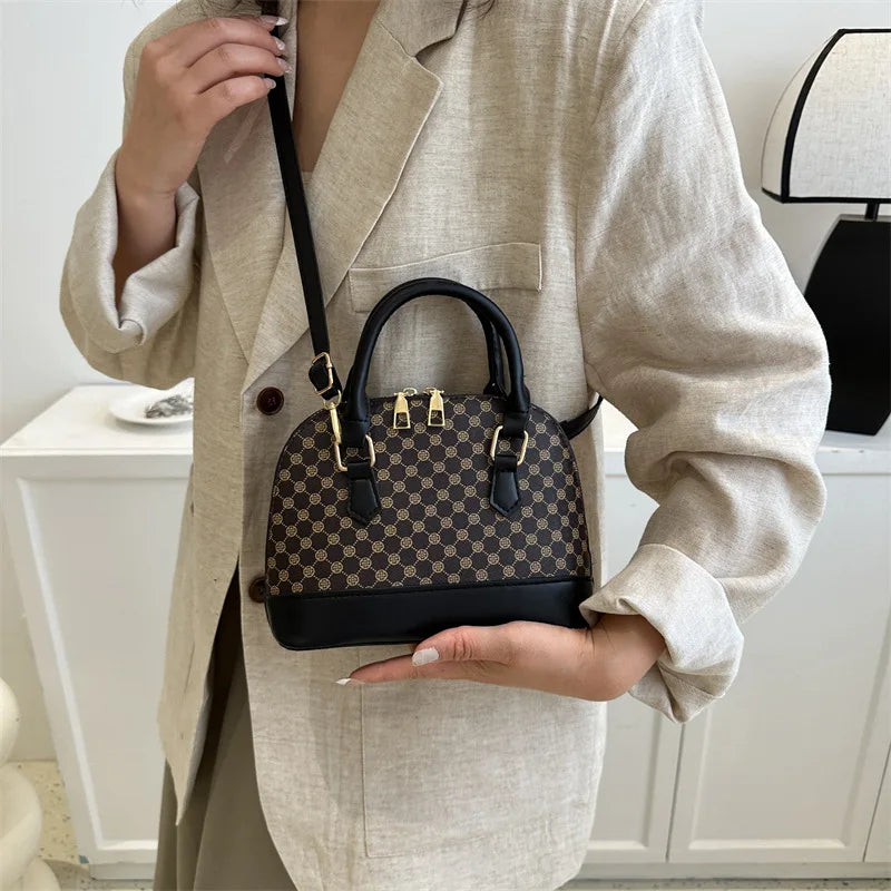 Fashion Shell Bag Ladies Small Pattern Design Purse and Handbag Shoulder Crossbody Bag For Women Daily Use