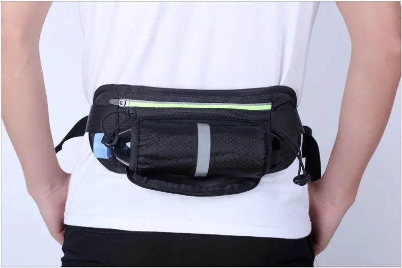 Sport Trail Running Belt Waist Bag Hydration Jogging Pouch Water Bottle Fanny Pack Men Women Gym Fitness Cycling Money Belt Bags