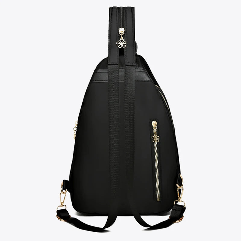 Waterproof Oxford Women Backpack Fashion Casual Embroidery Bag Designer Female Large Capacity Travel Handbag Shopping Knaps