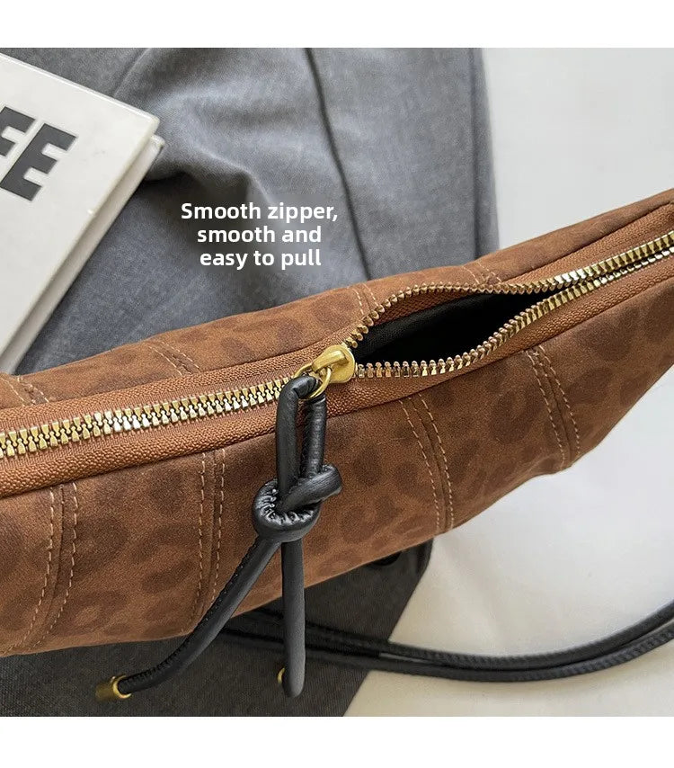 Fashionable Croissant Shape Women's Bag, Casual Simple Crossbody Shoulder Bags for Women Daily Use Commuting Phone Bag,Pockets