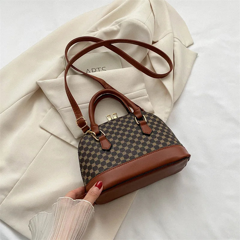 Fashion Shell Bag Ladies Small Pattern Design Purse and Handbag Shoulder Crossbody Bag For Women Daily Use