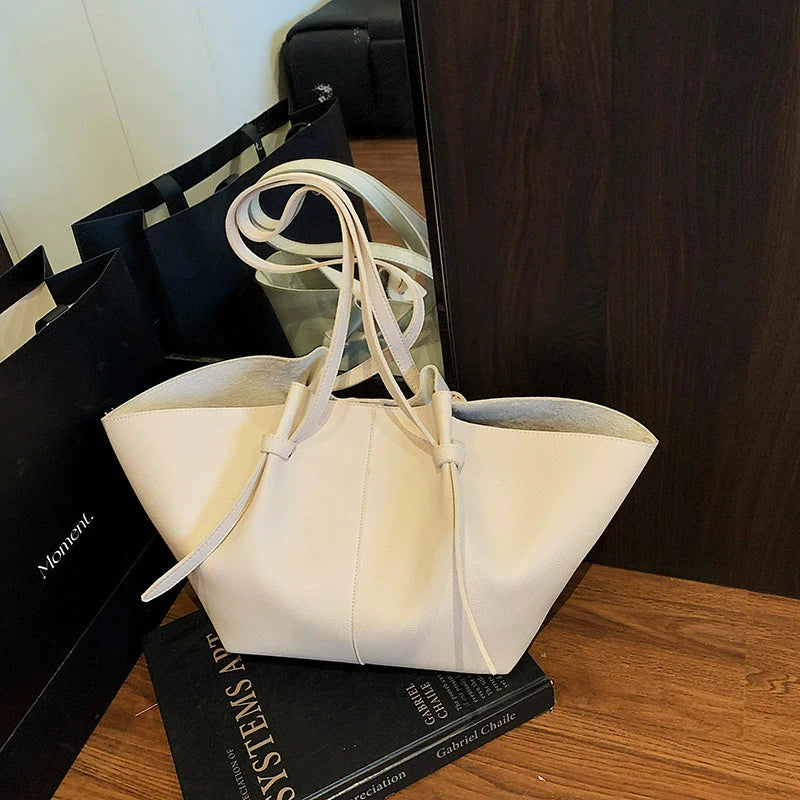 Brand Designer Bucket Shoulder Bags For Women Soft PU Leather Big Capacity Shopper Tote Set Luxury Designer Handbags