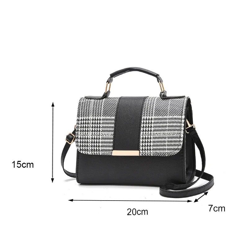 New Arrival Retro Women Handbag High Quality Ladies Crossbody Messenger Bags  PU Leather Female Flap Shoulder Bag