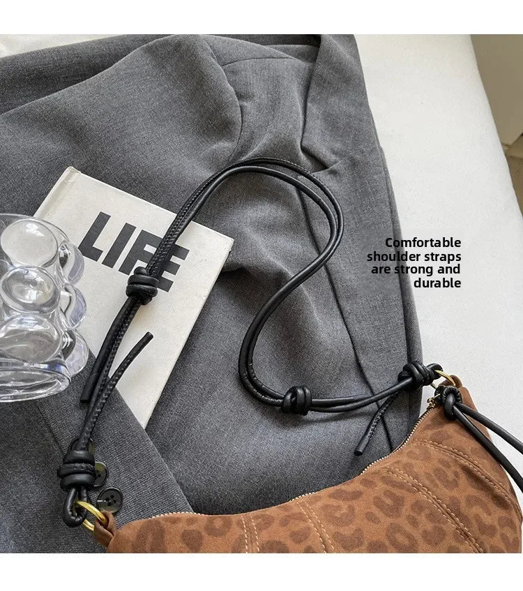 Fashionable Croissant Shape Women's Bag, Casual Simple Crossbody Shoulder Bags for Women Daily Use Commuting Phone Bag,Pockets