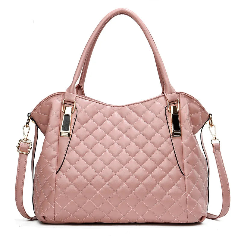 Women's bags, fashionable soft leather handbags, simple large-capacity bags, one shoulder crossbody women's large bags