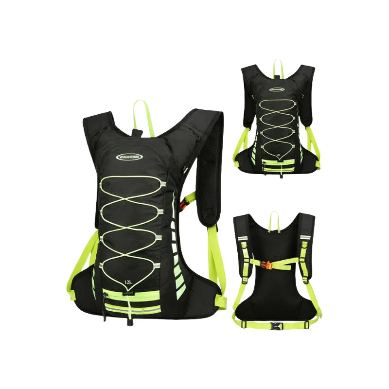 Sports outdoor bag, men and women slow running, sports bag large capacity hiking backpack breathable outdoor riding bag