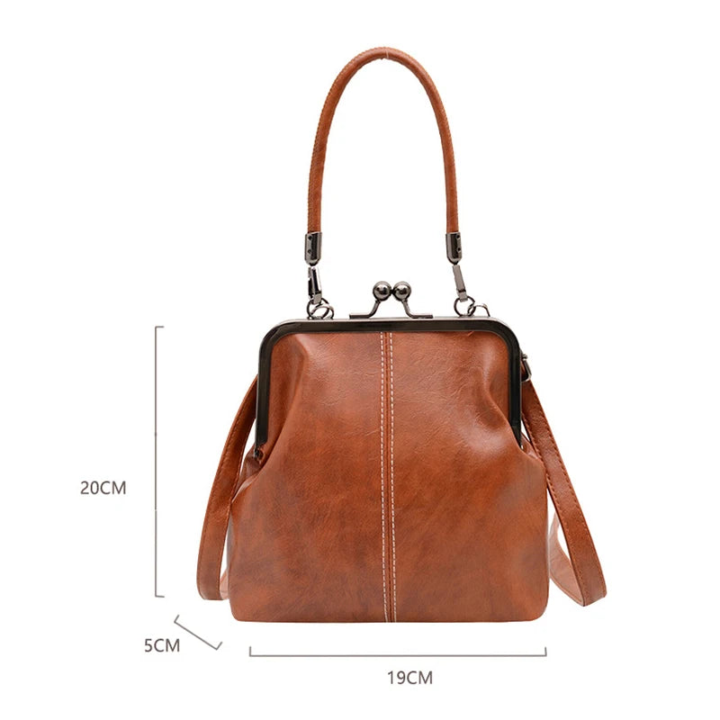 Women's Handbag Crossbody Shoulder Bags Evening Party Totes Makeup Wallet New Fashion Vintage Soft Leather Cosmetic Bag Purse
