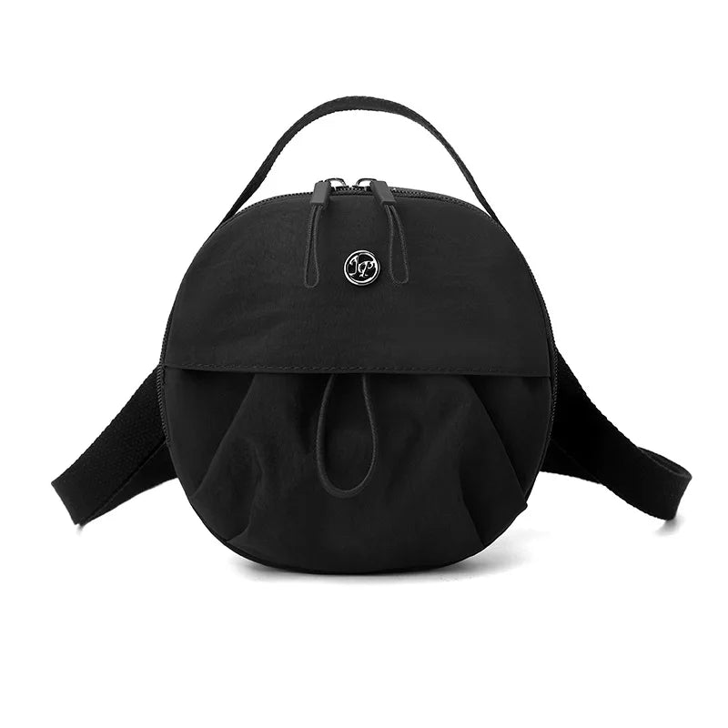 Thickened Waterproof Round Handbag, Single Shoulder Messenger Bag, Versatile Fashion Cross Body Phone Purse Pouch for Going Out