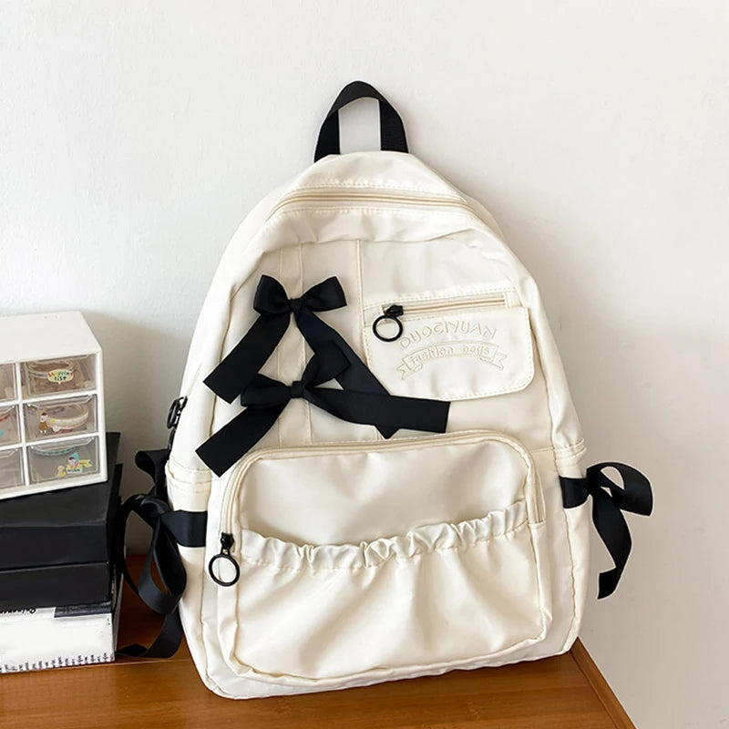 Fashion Backpack Nylon Women Backpack Anti-theft Shoulder Bags New School Bag for Teenager Girls School Backapck Female