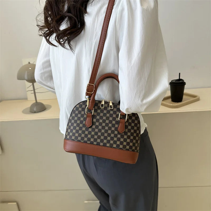 Fashion Shell Bag Ladies Small Pattern Design Purse and Handbag Shoulder Crossbody Bag For Women Daily Use