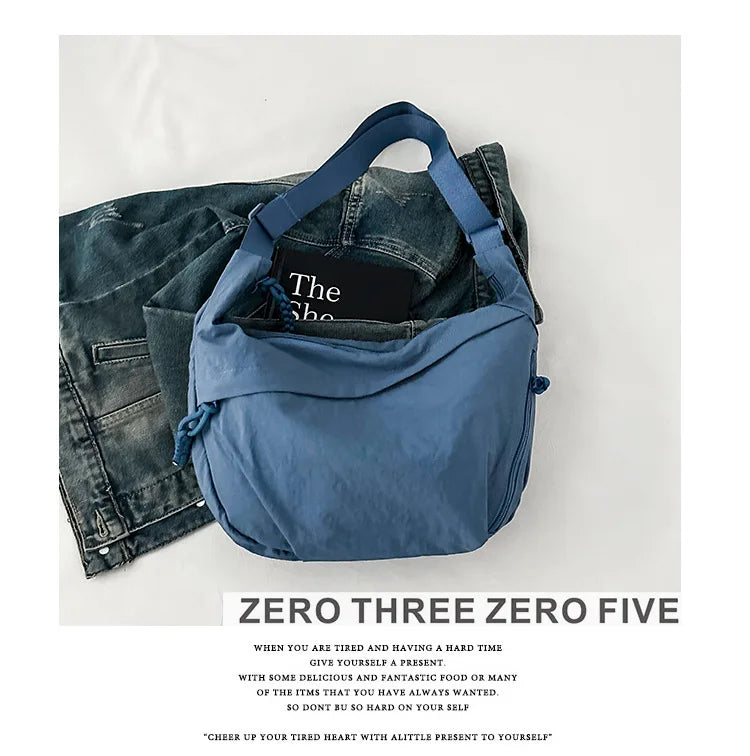 Casual Nylon Hobos Crossbody Bag for Women Designer Shoulder Bags Large Capacity Tote Bag Lady Travel Shopper Bag Female Purses
