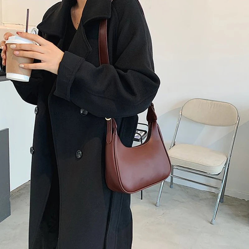 PU Leather Shoulder Messenger Bag Women Causal Luxury Handbags and Purse Female Designer Hobos Bag Small Brand Crossbody Bags