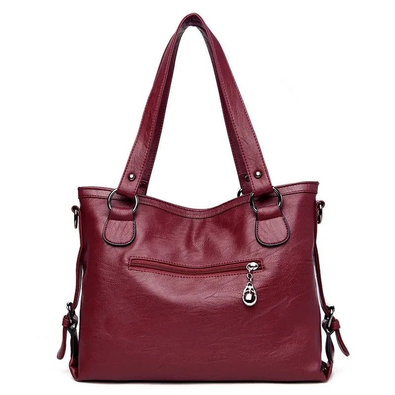 Winter PU Leather Shoulder Bag Trendy Zipper Luxury Handbags and Purse  omen Large Capacity Designer Crossbody Bags