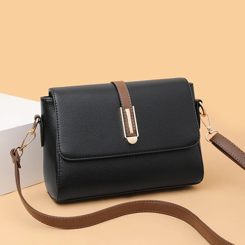 Women Shoulder Bags Ladies Messenger Crossbody Flip Purses Handbags Single Thin Adjustable Shoulder Strap Square Horizontal Bag