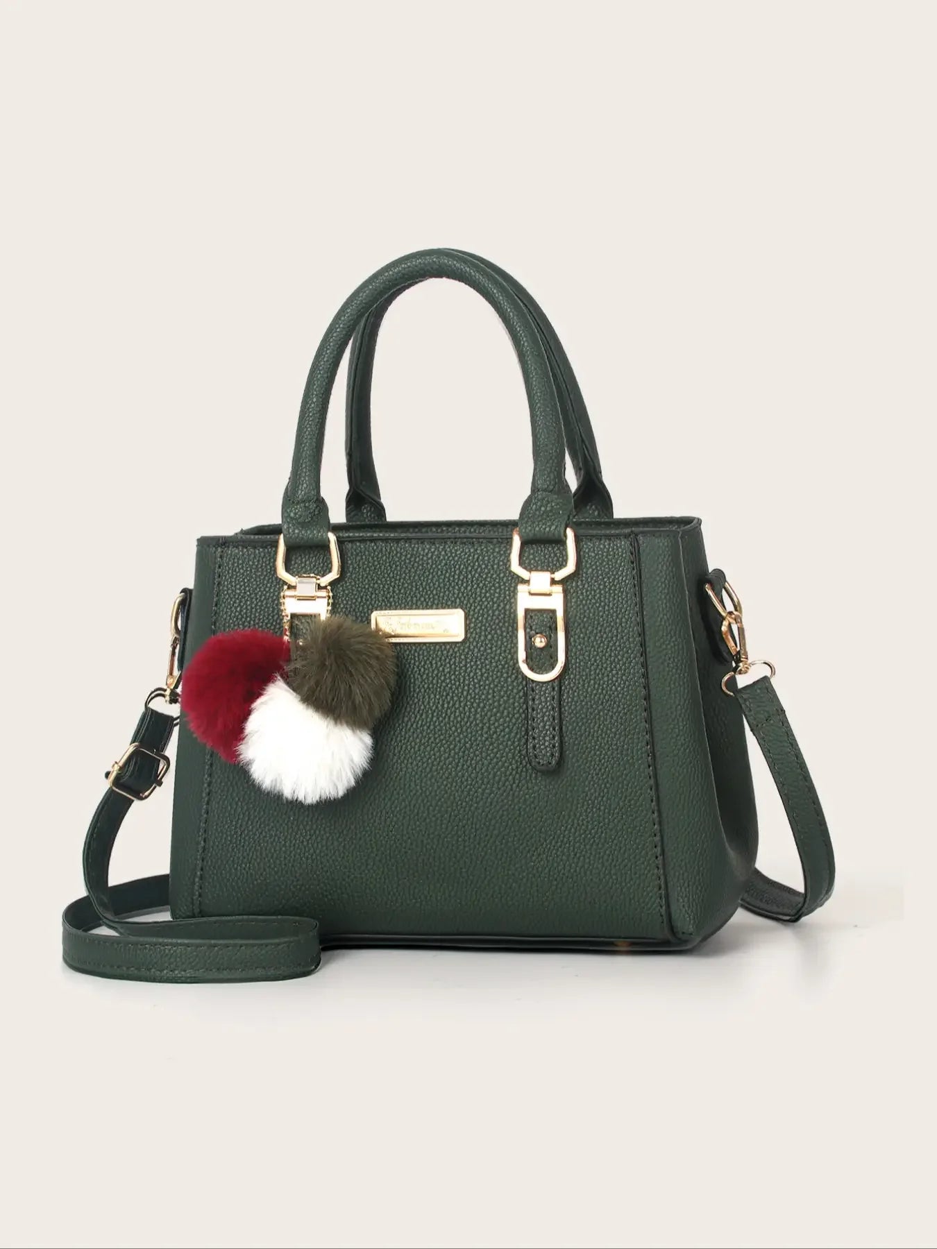 PU Leather Ladies HandBags Women Vintage Purse Plush Tassel Messenger Bags Tote Boston Shoulder Crossbody Bag