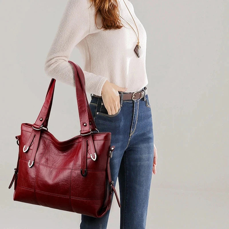 Winter PU Leather Shoulder Bag Trendy Zipper Luxury Handbags and Purse  omen Large Capacity Designer Crossbody Bags