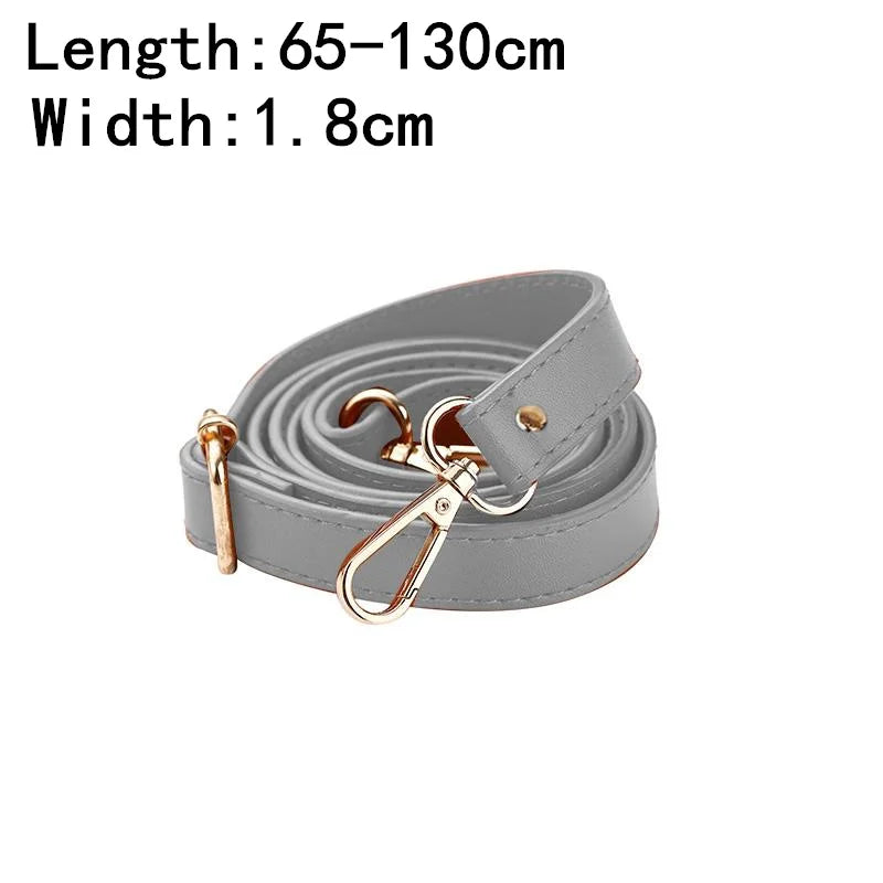 130cm Faux Leather Shoulder Bag Strap DIY Purse Handle Adjustable Crossbody Handbag Belt with Clasp Replacement Strap For Bags