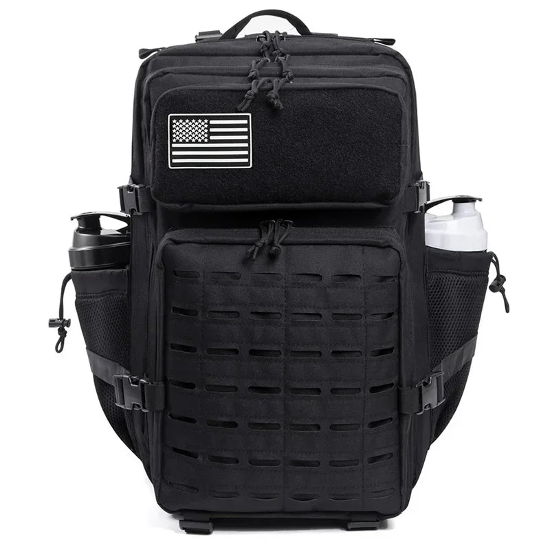 25L/45L Tactical Backpack for Women/men survival Laser Cut Molle Daypack Gym Rucksack School Bag with Dual Cup Holder back pack